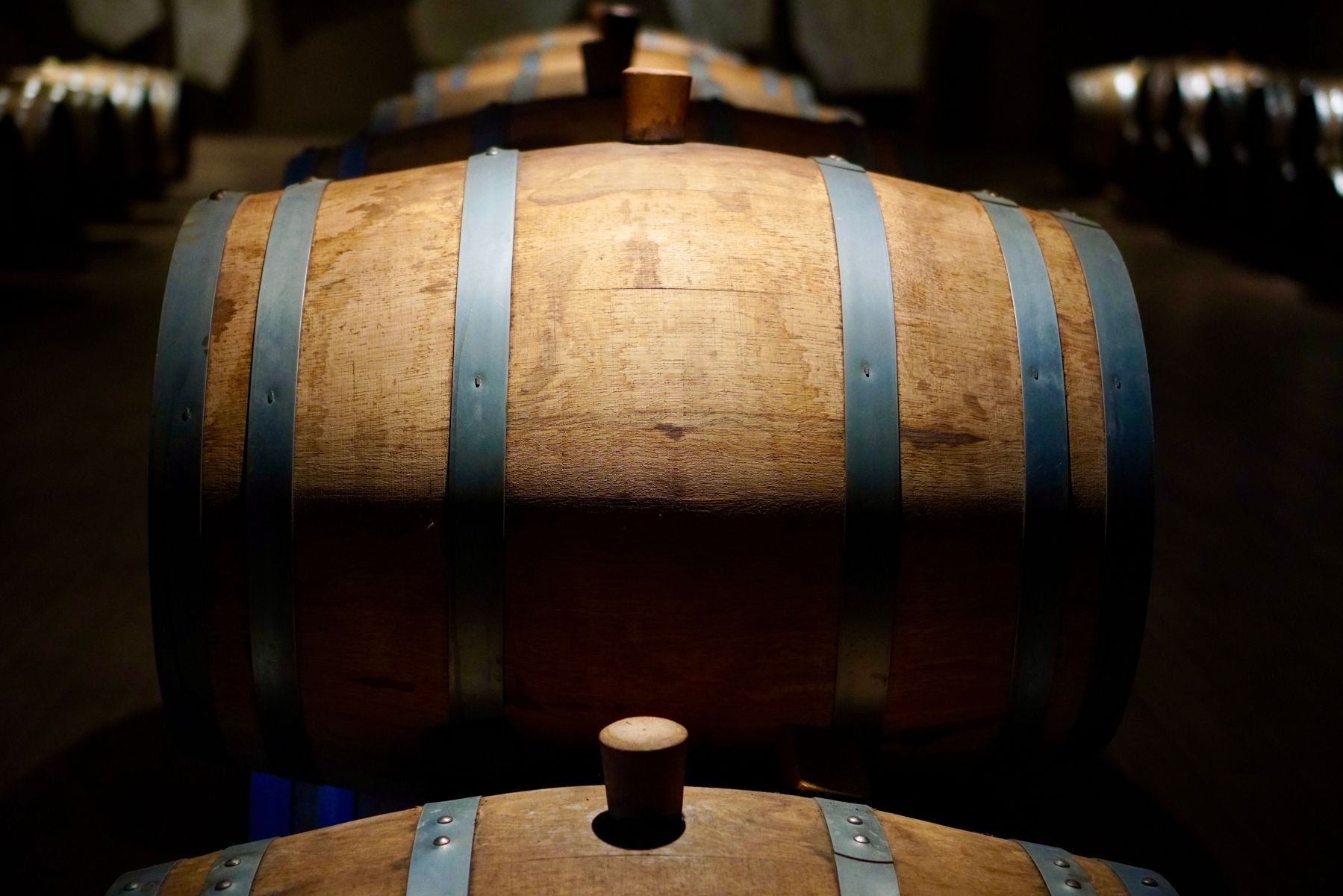 Fûts de chêne de la Maison de la Grande Champagne