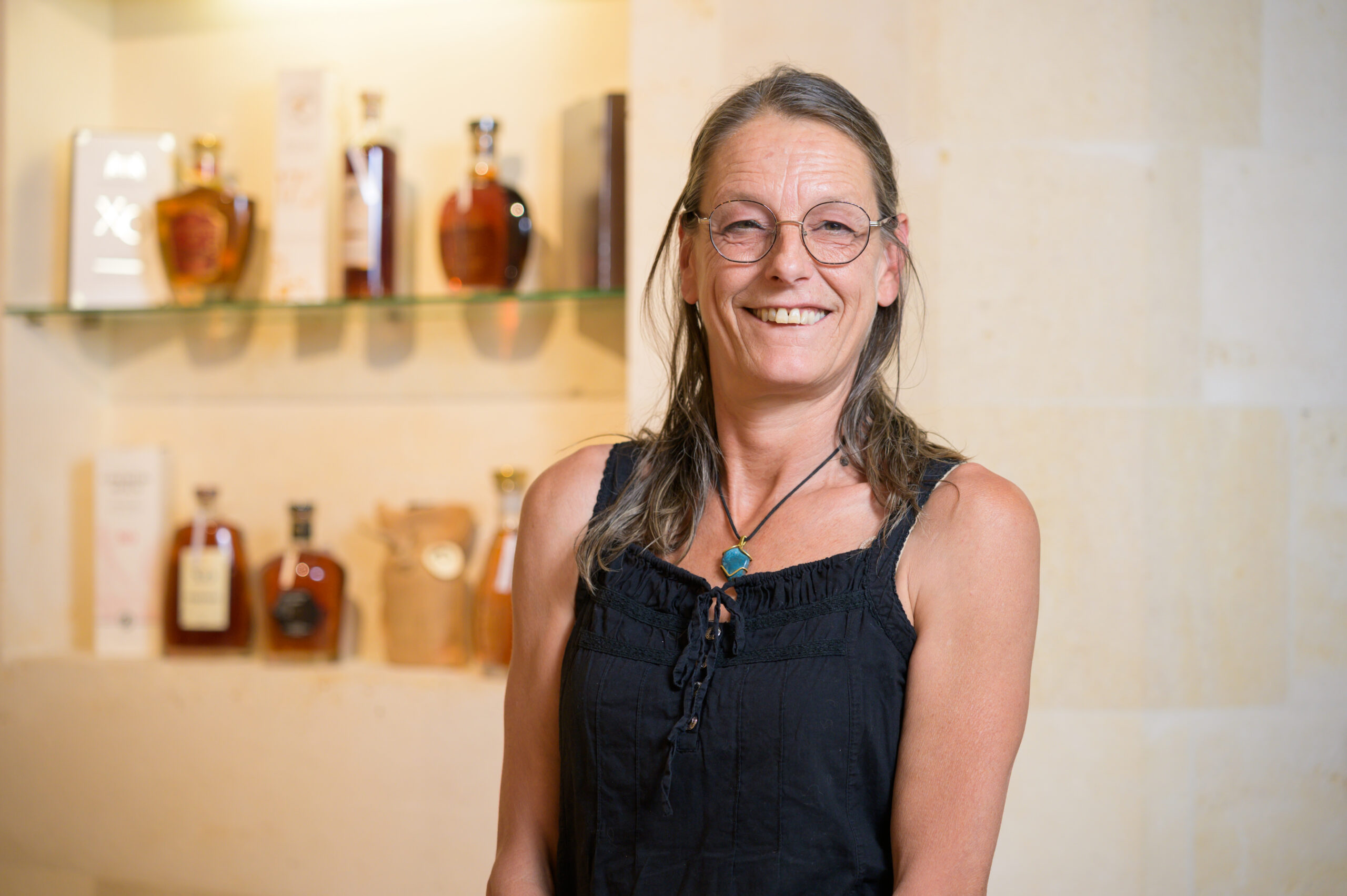 Sandrine Pillon, productrice adhérente de la Maison de la Grande Champagne, Segonzac
